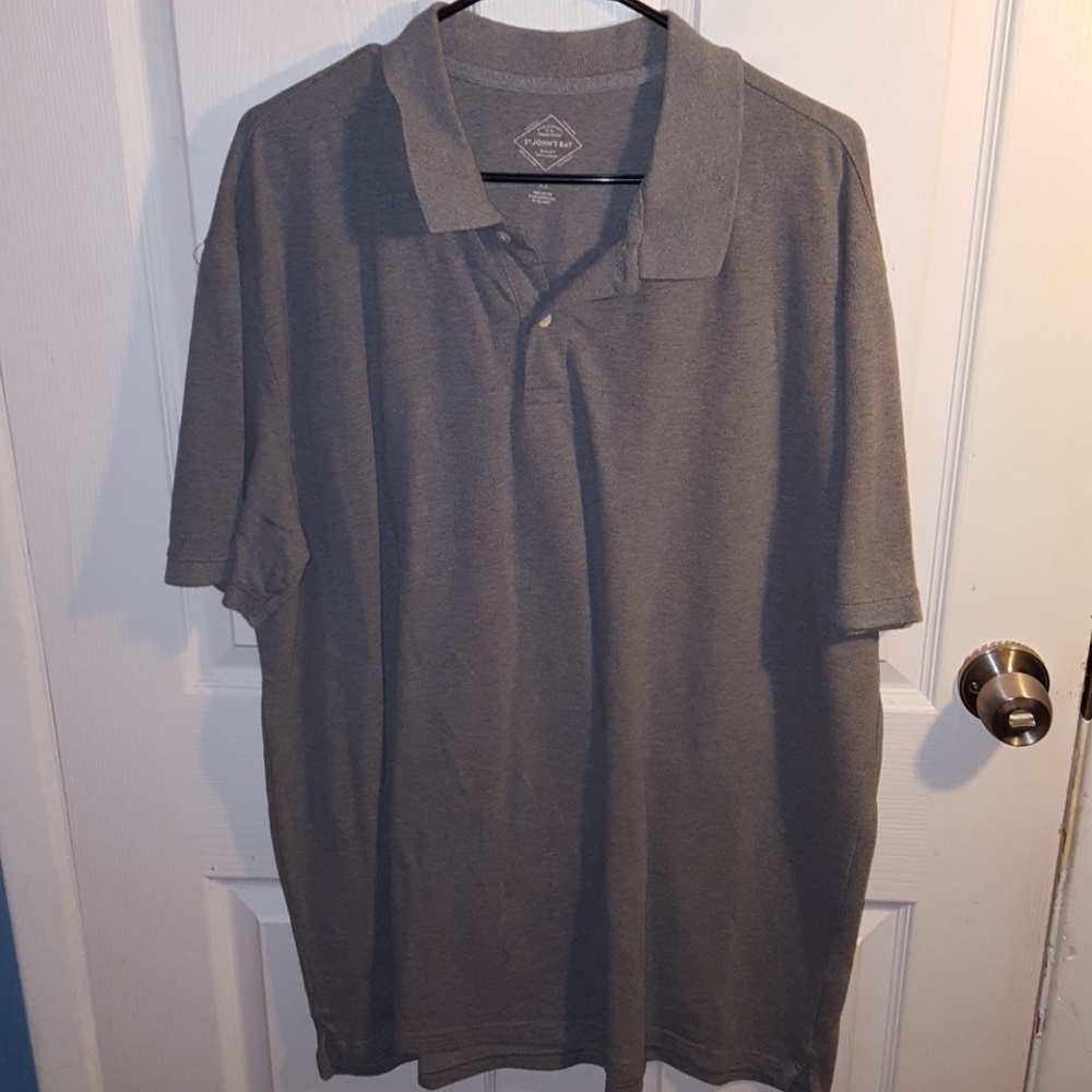 St John's Bay Mens Legacy Polo Shirt Grey